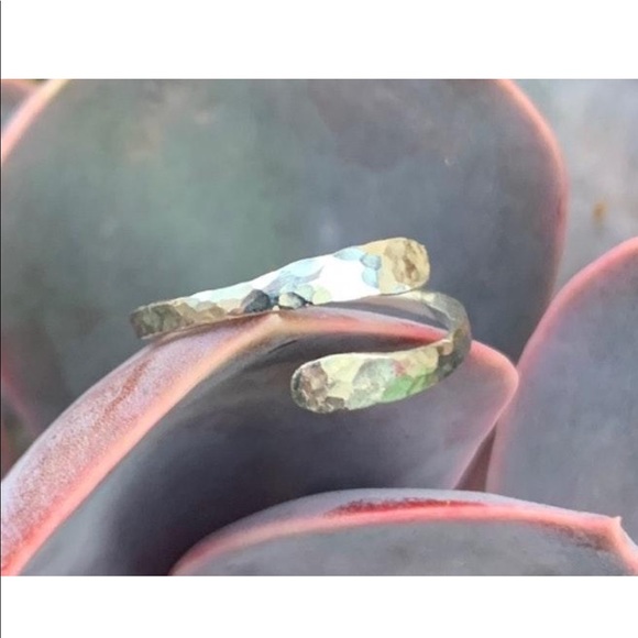 Sterling silver ring - distressed - Picture 2 of 3